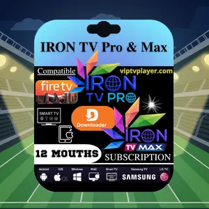 Iron TV Pro & Max – Code Abonnement Premium IPTV All Devices